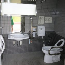 Bezbarierové wc v Japonsku - interiér